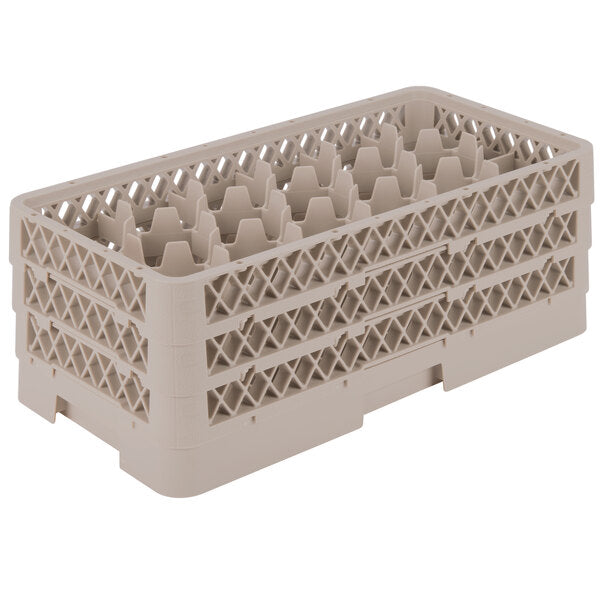 Vollrath - 17-Compartment Traex® Half-Size Glass Rack, 6.5" Inside Compartment Height, Model Hr1d1 - HR1D1DD