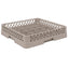 Vollrath - 25-Compartment Traex Full-Size Cup Rack, Open-Wall Cup Rack in Beige without Risers - TR16