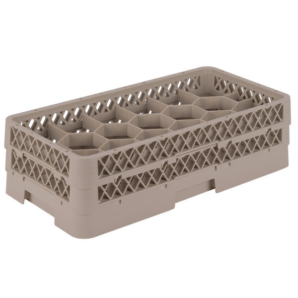 Vollrath - 17-Compartment Traex® Half-Size Glass Rack, 4.75" Inside Compartment Height, Model Hr1 - HR1FF