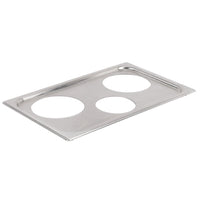 Vollrath - Adaptor Plate with One 4 ⅞" Cutout and Two 6 ⅜" Cutouts - 19193