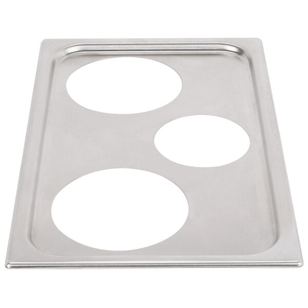 Vollrath - Adaptor Plate with One 4 ⅞" Cutout and Two 6 ⅜" Cutouts - 19193