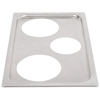 Vollrath - Adaptor Plate with One 4 ⅞" Cutout and Two 6 ⅜" Cutouts - 19193