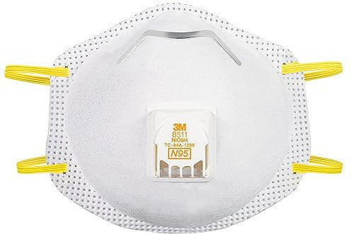 3M - N95 Respirator Mask with Valve, 10/Bx - 8511