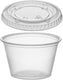 4 Oz Clear Plastic Portion Cup With Use Lid, 2500/cs - 305197