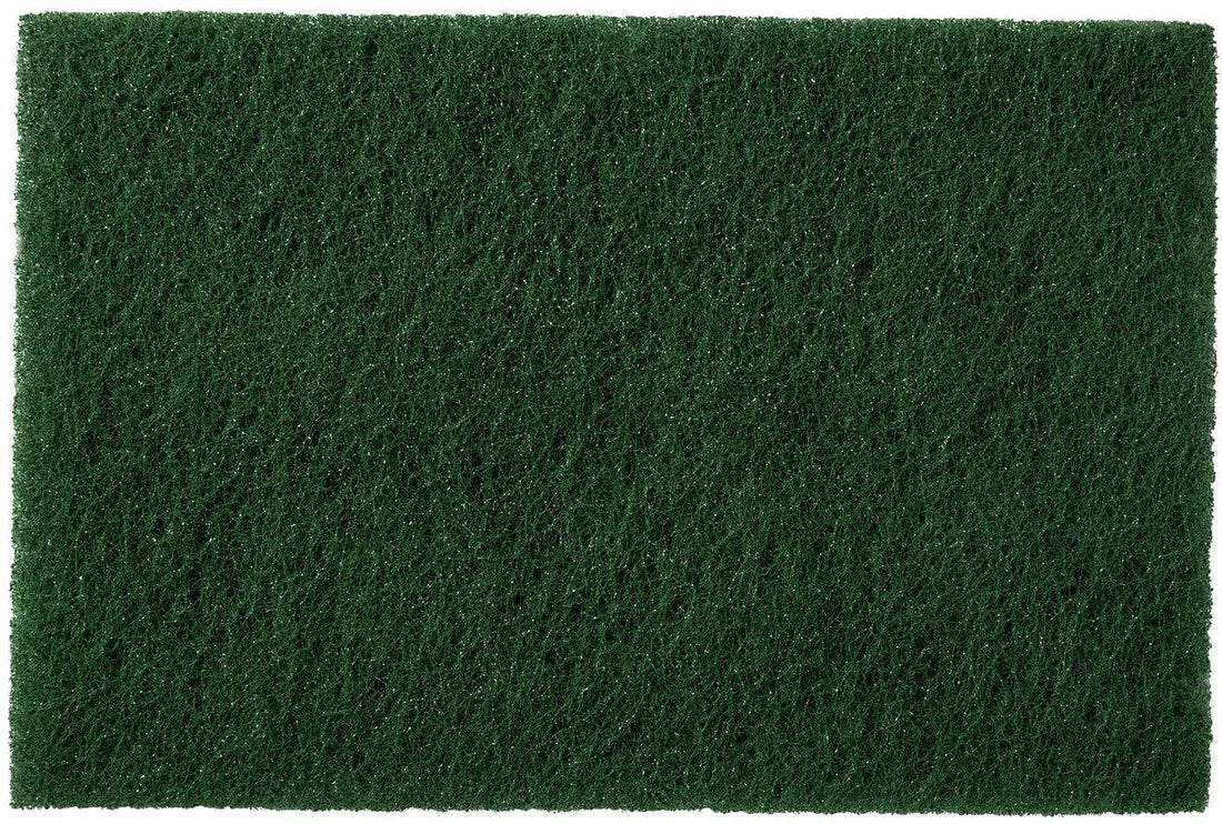 511 Foodservice - 6" X 9" Green Medium Duty Scouring Pad, 10/pk - 375585