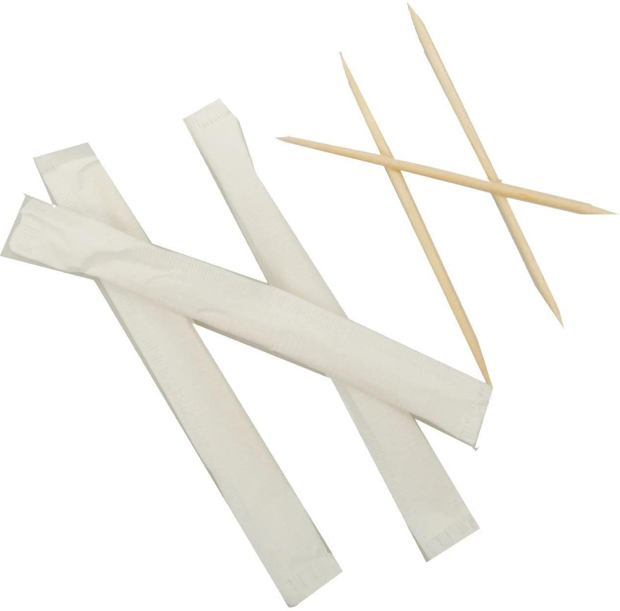 511 Foodservice - Mint Paper Individual Wrapped Toothpick, 1000/Bx, 12Box/Cs - 470710