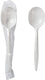 511 Foodservice - Polystyrene Black Heavy Weight Individually Wrapped Soupspoons, 1000/cs - P4505FW