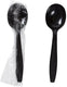 511 Foodservice - Polystyrene Black Heavy Weight Individually Wrapped Spoons, 1000/Cs - 3102912