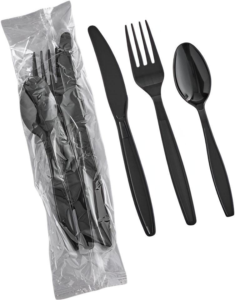 511 Foodservice - Polystyrene Black Meal Kit, 500/Cs - 3106032