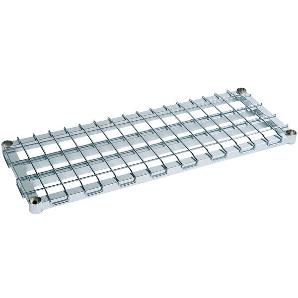 Metro - 60" x 18" Chrome-Plated Heavy-Duty Dunnage Shelf with Wire Mat - 1,000 Lb. Capacity - 1860DRC