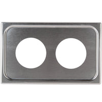 Vollrath - Adaptor Plate with Two 6 ⅜" Round Cutouts - 19190