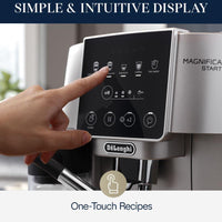 DeLonghi - Magnifica Start Automatic Silver Espresso Machine with LatteCrema System - ECAM22080SB