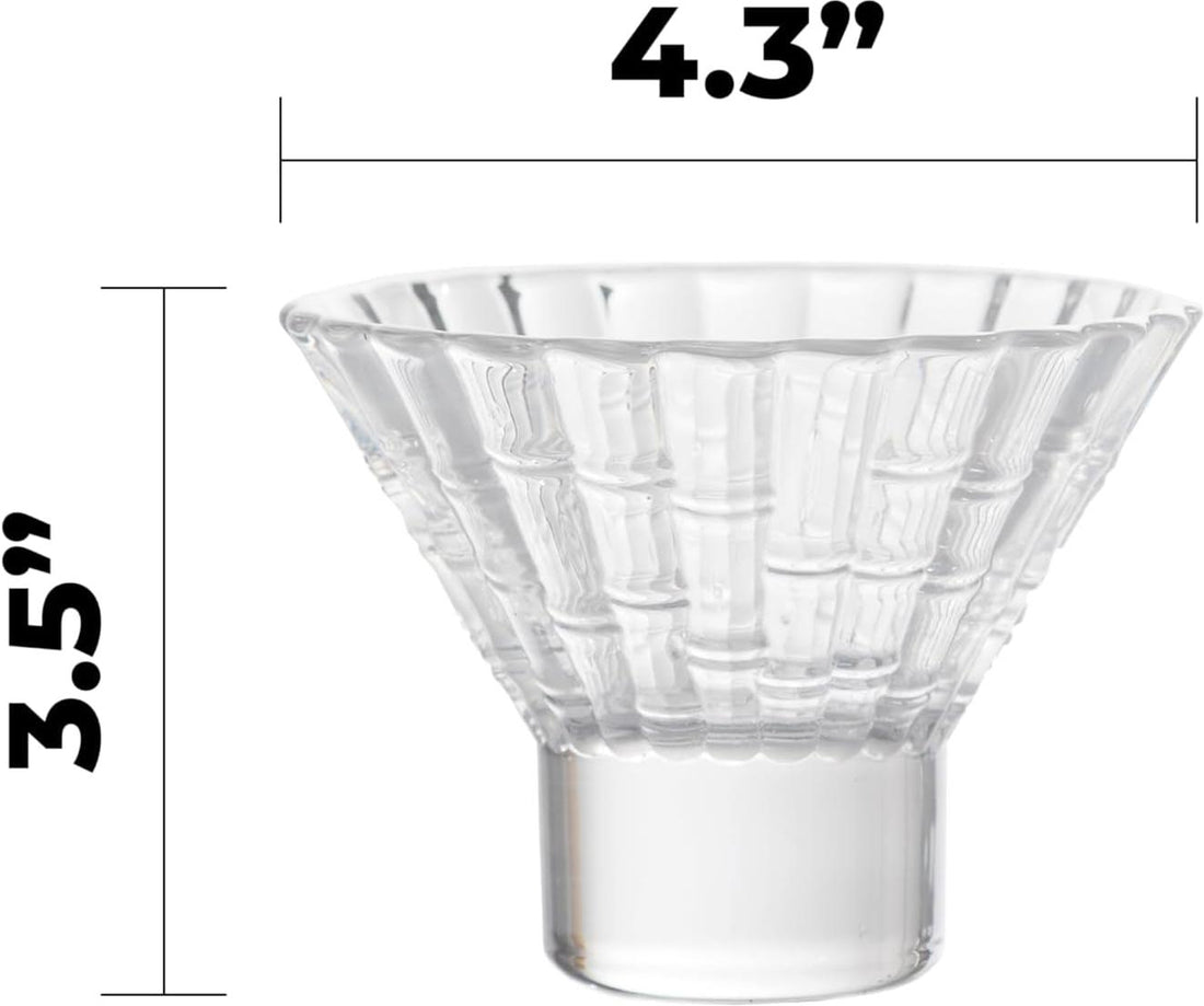 Fortessa - 8 Oz Mahalo Clear Martini Stackable Glass, Pack of 4 - MAHALO.CL.4.06