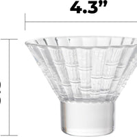Fortessa - 8 Oz Mahalo Clear Martini Stackable Glass, Pack of 4 - MAHALO.CL.4.06
