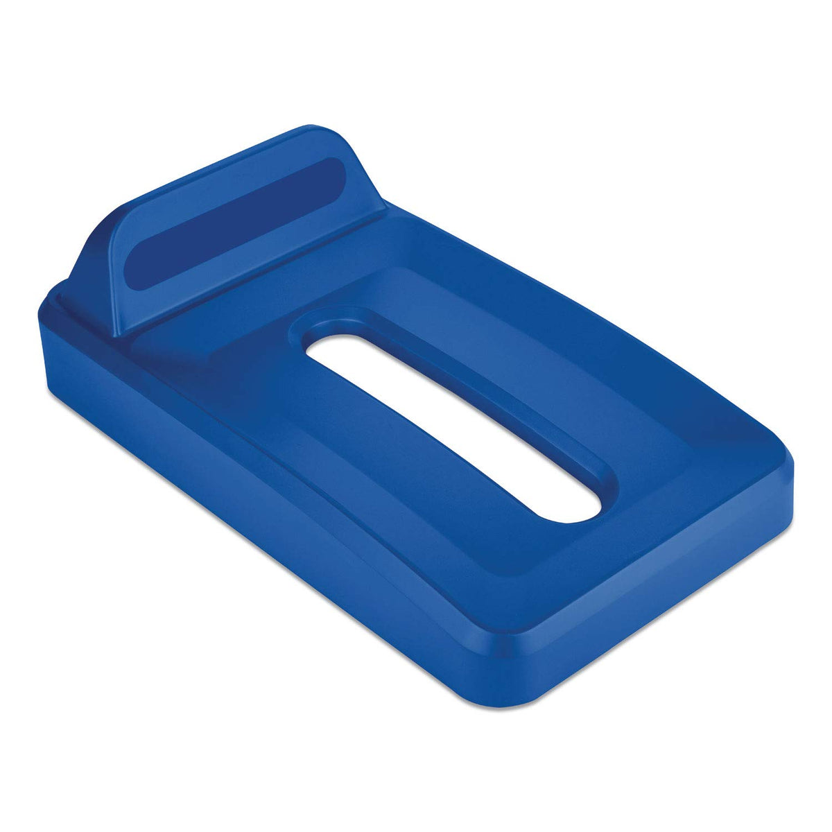 Rubbermaid Commercial - Lid Rectangular Vertical Open Slim Jim Blue - 2018302