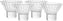 Fortessa - 8 Oz Mahalo Clear Martini Stackable Glass, Pack of 4 - MAHALO.CL.4.06