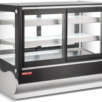 New Air - 60" Square Glass Refrigerated Countertop Display Case - NCDC-60-SV