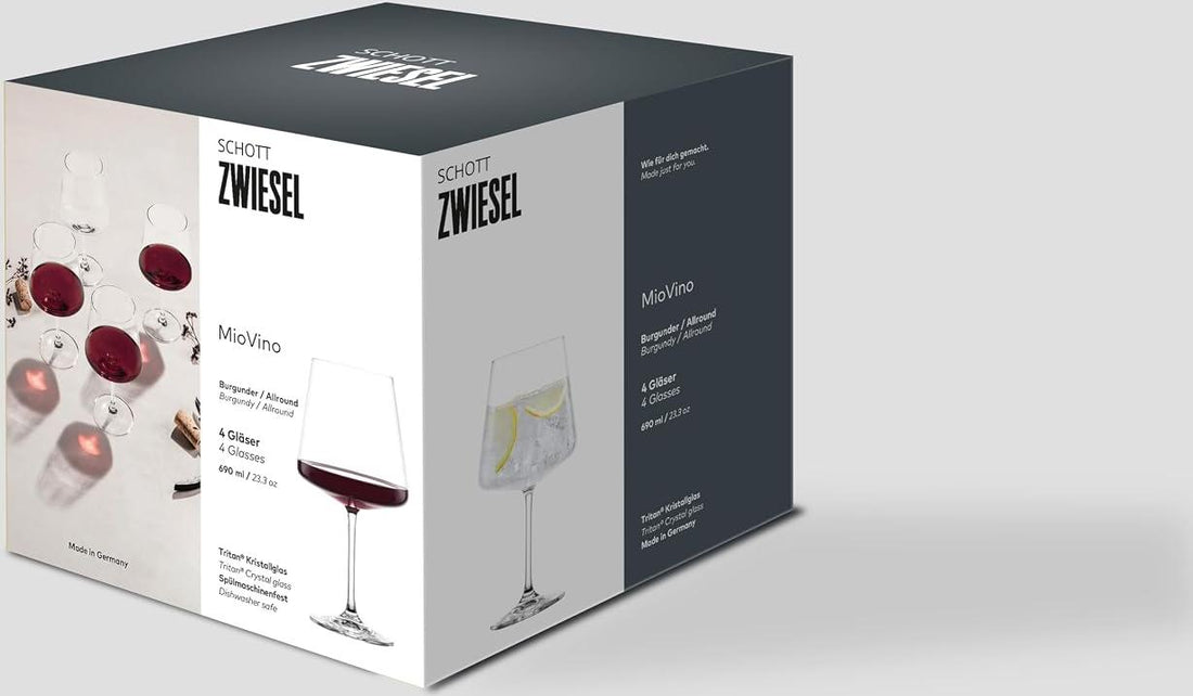 Schott Zwiesel - 23.3 Oz Clear Burgundy Wine Glass, Pack of 4 - 0108.124465