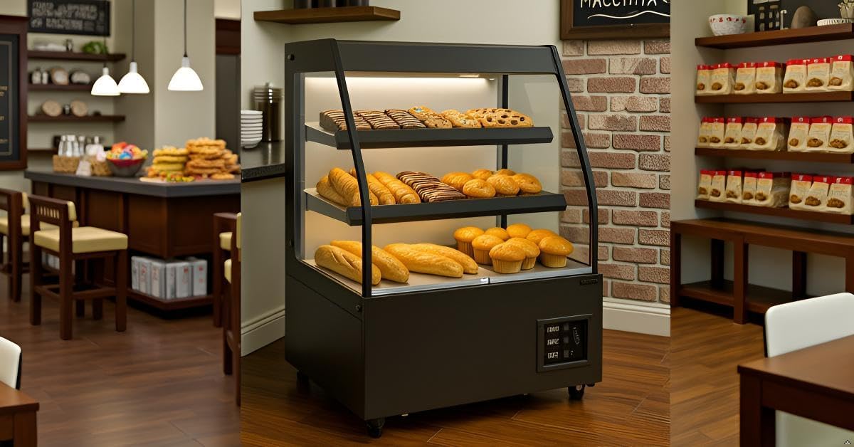 New Air - 48" Low Heated Vertical Open Merchandiser, 53" High - NOM-48-HTS