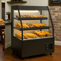 New Air - 48" Low Heated Vertical Open Merchandiser, 53" High - NOM-48-HTS