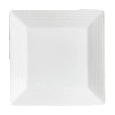 Steelite - 9.5 Inch Square Plate Porcelain Cool White - Pack of 24 - 6305P692
