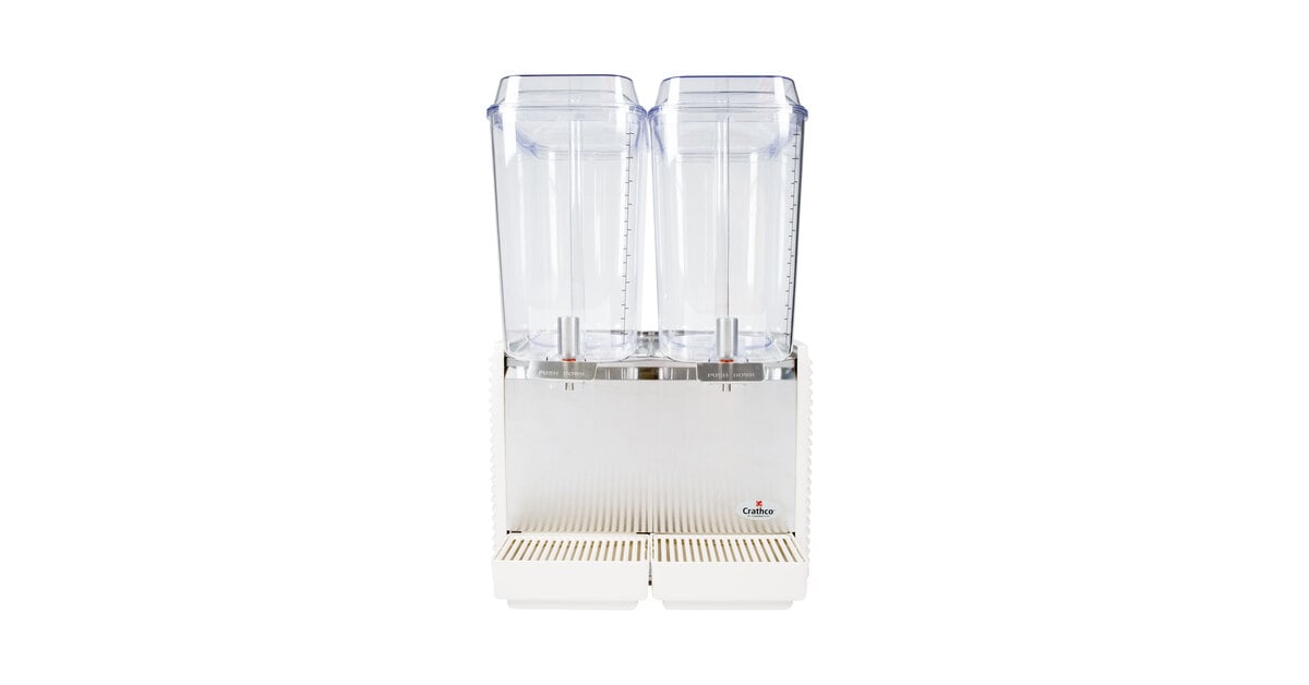 Crathco - Classic Bubbler Refrigerated Beverage Dispenser (2)5-gal Bowl (s), Plastic Side Panels and Drip Tray, 120/60/1-ph, NSF Listed - D25-4