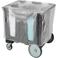 Cambro - Poker Chip Black Dish Dolly / Caddy with Vinyl Cover - 6 Column - DC575110