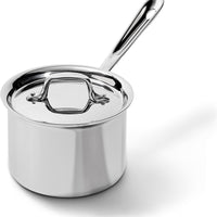 All-Clad - D3 Pro Stainless 2 Qt Non-Stick 3-ply Bonded Sauce Pan with Lid - 4202R