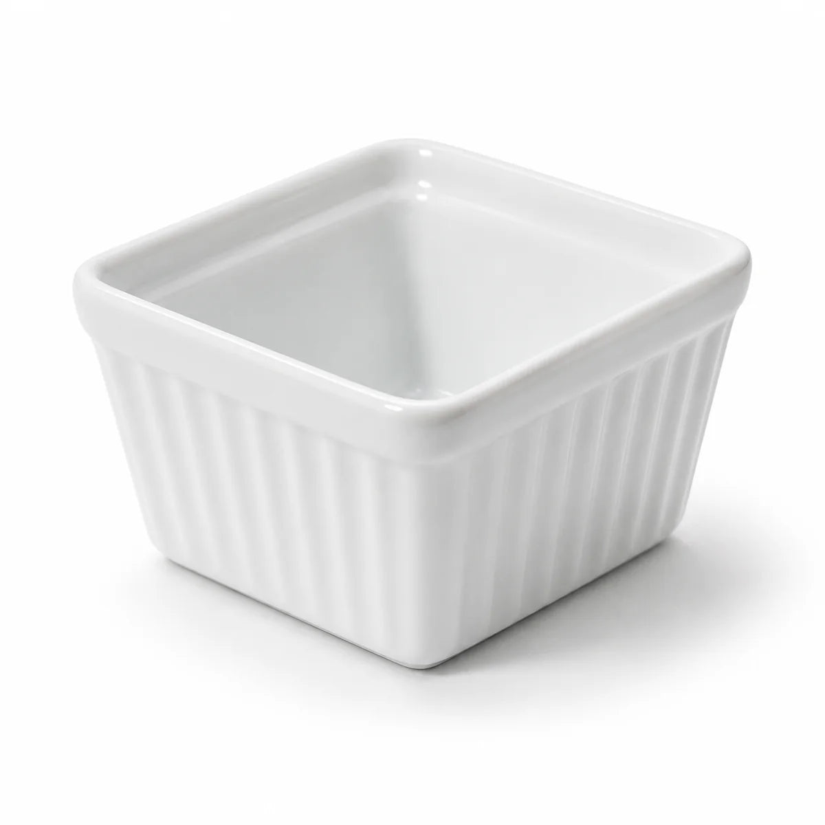 Danesco Inc. - Bia Cordon Bleu 4.5 Oz White Square Ramekin - Pack of 12 - 900242