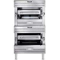 Vulcan - 6 Burners Double Deck Upright Ceramic Broiler - VBB2