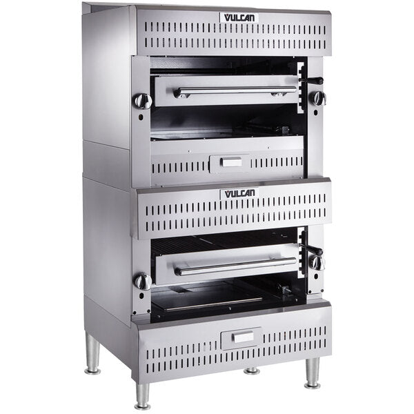 Vulcan - 6 Burners Double Deck Upright Ceramic Broiler - VBB2