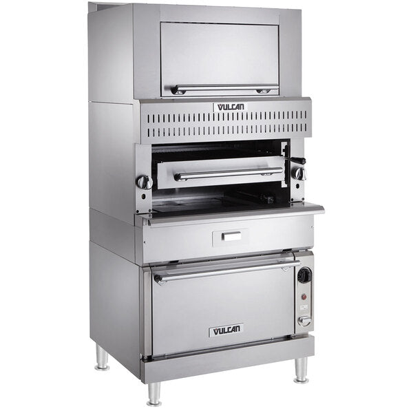 Vulcan - Upright Ceramic Broiler with Standard Oven Base & Finishing Oven, 150,500 BTU - VBB1SF