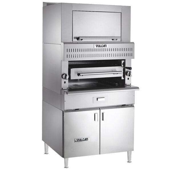 Vulcan - Upright Infrared Broiler with Cabinet Base & Finishing Oven - VIR1BF