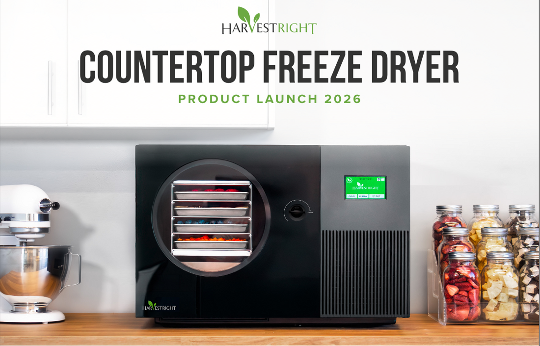 Harvest Right - Black Countertop Pro Freeze Dryer with 4 Trays and Mylar Starter Kit - HRFDCBK-PP (ETA 6 Weeks)