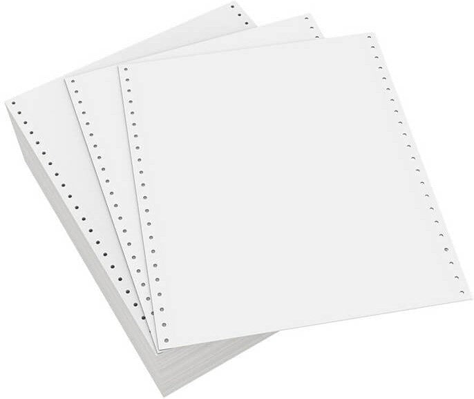 9.5" X 11" 3-Part Continuous Feed Paper, 1100 Sets/Cs - 170125 (Special Order Item)
