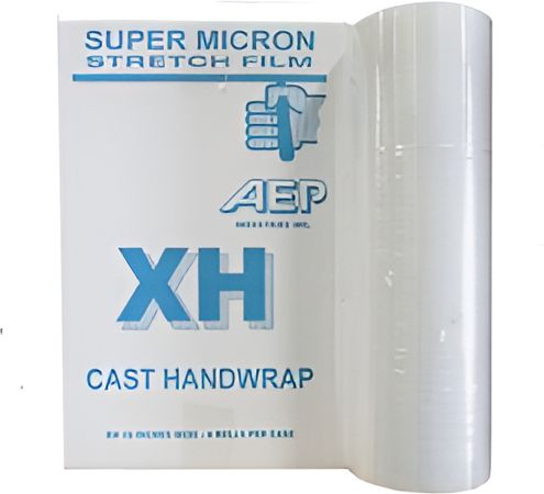 AEP Canada - 12.8" Clear AEP Hand Wrap Stretch Film, 4rl/Cs - HW32522