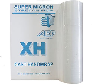 AEP Canada - 12.8" Clear AEP Hand Wrap Stretch Film, 4rl/Cs - HW32522
