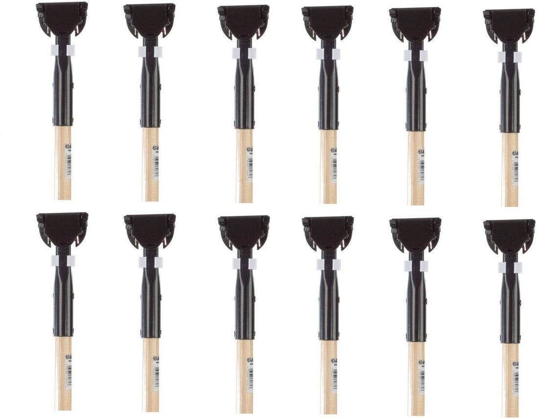 AGF - 60" SnapOn Wood Dust Mop Handle, 12/cs - 40660H