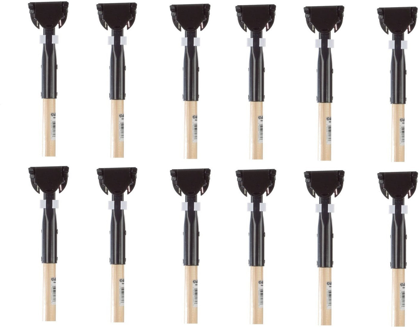AGF - 60" SnapOn Wood Dust Mop Handle, 12/cs - 40660H