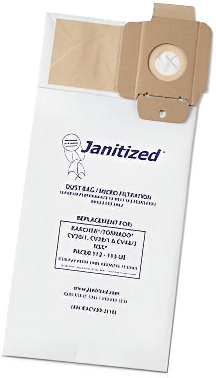 APC Filteration - Janitized Tornado Paper Filter Bags, 10/Pk - JANKACV302