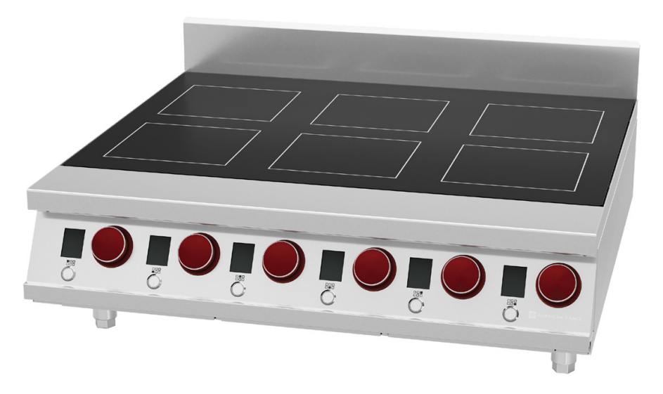 American Range - 6 Hob 36" Countertop Induction Hot Plate - ARIND-6H-24 (ETA 2-3 Weeks)