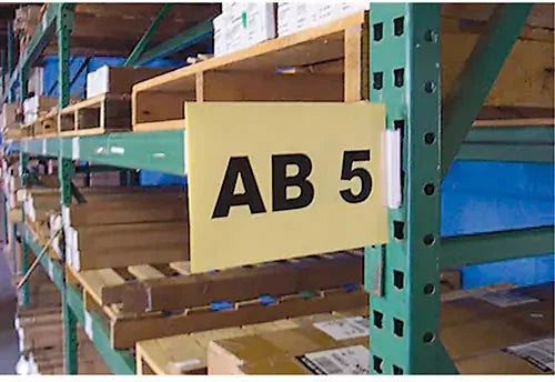 Aigner Label Holder - 11" x 8.5" Snap On Warehouse Aisle Sign, 10/Pk - OE798