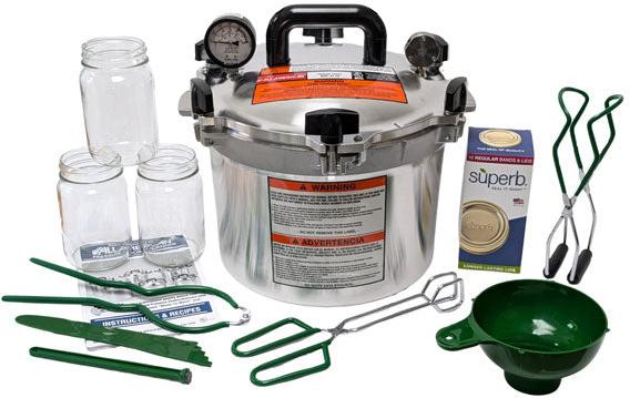 All American - 10.5 QT Pressure Canner / Pressure Cooker with Kit - 910K - DISCONTINUED