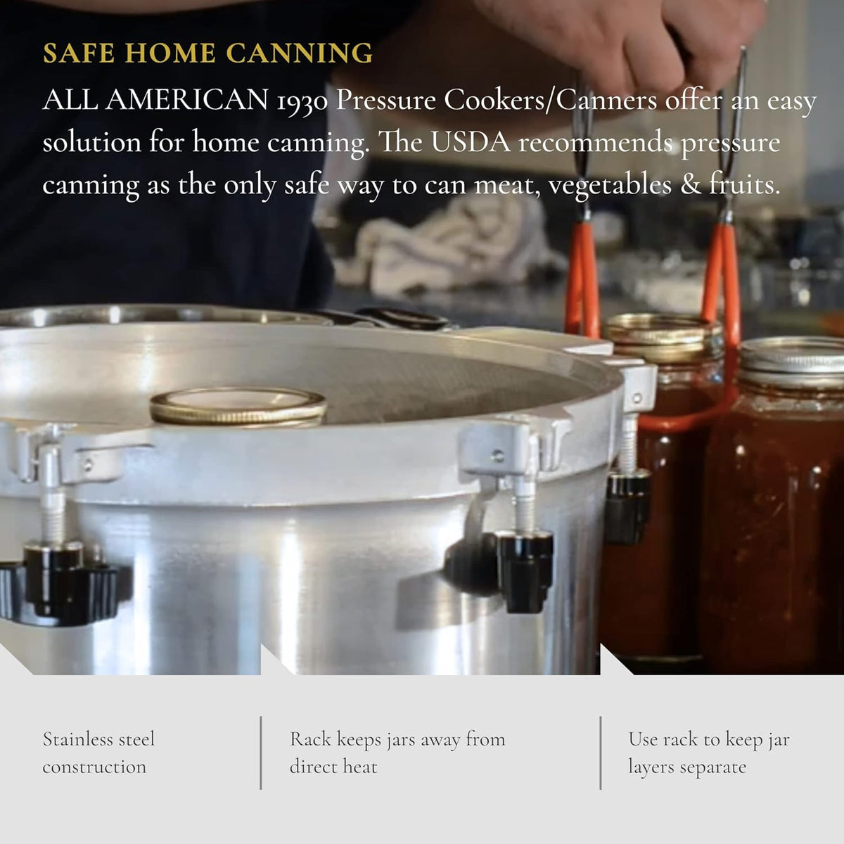 All American - 12.75" Canning Rack For Cooker 941 - 2072