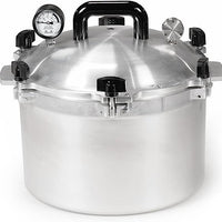 All American - 15.5 QT Pressure Canner / Pressure Cooker with 1 Rack - 915