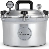 All American - 15.5 QT Pressure Canner / Pressure Cooker with 1 Rack - 915