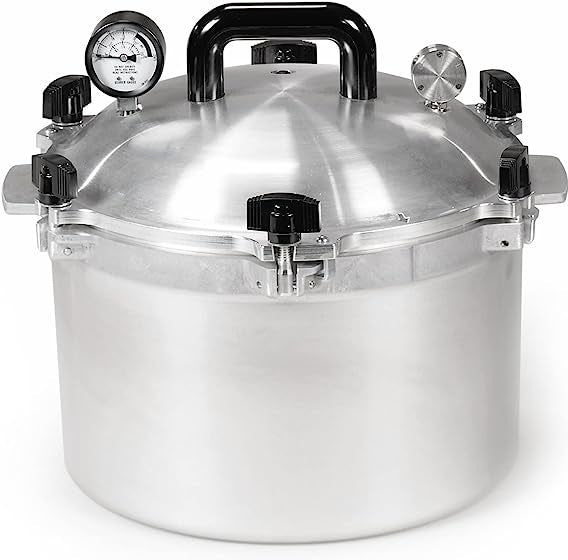 All American - 15.5 QT Pressure Canner / Pressure Cooker with 1 Rack - 915