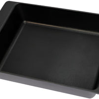 All American - 15.8" x 10.75" Black Cast Aluminum Deep Dish Bake Pan - 6260A