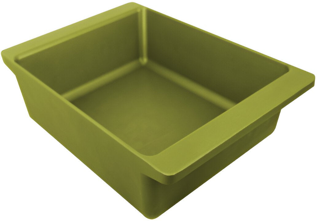 All American - 15.8" x 10.75" Olive Cast Aluminum Deep Dish Bake Pan - 6260AGR