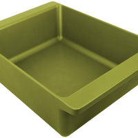 All American - 15.8" x 10.75" Olive Cast Aluminum Deep Dish Bake Pan - 6260AGR